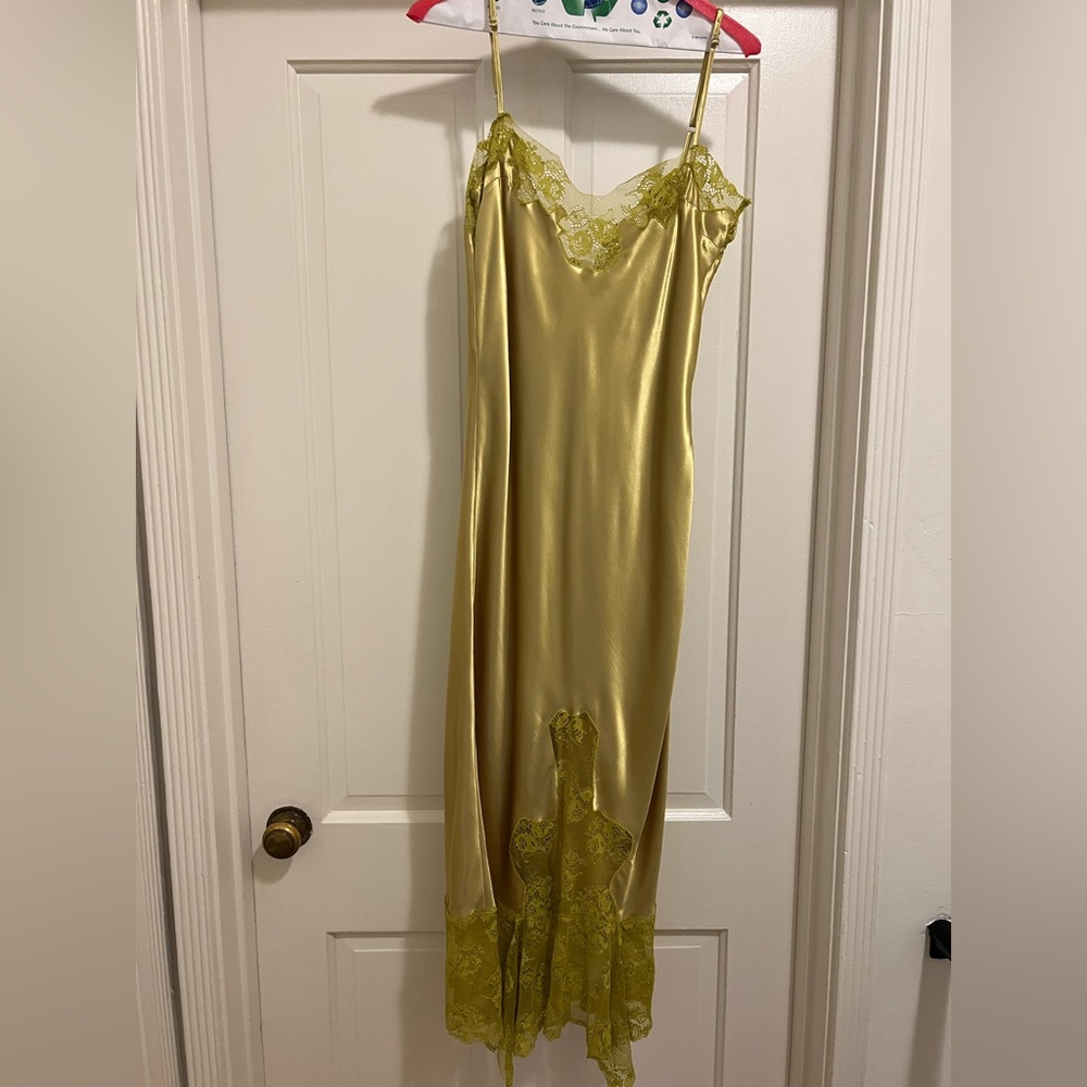 Collina Strada Green Ammi Midi Dress Size M NWT Never Worn - Picture 7 of 7